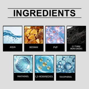 Detailed ingredient list for black lengthening mascara including Beeswax and Tocopherol.