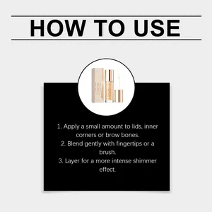 How to use champagne gold glitter liquid eyeshadow for a natural and shimmering look