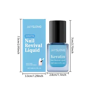 Technische Zeichnung mit genauen Abmessungen von Jaysuing 8ml Keratin Nagelpflegeöl