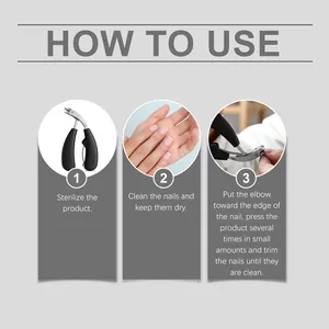 Schritt-für-Schritt-Anleitung für die professionelle Nagelfeile für dicke Nägel.