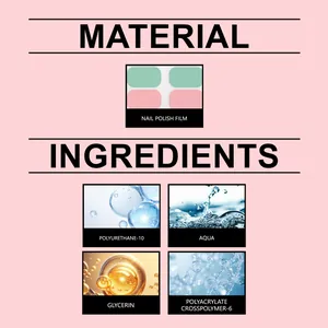 Detailed ingredient information for self-adhesive dopamine style nail polish film