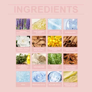 Detailed list of natural nourishing ingredients for nail care and cuticle hydration