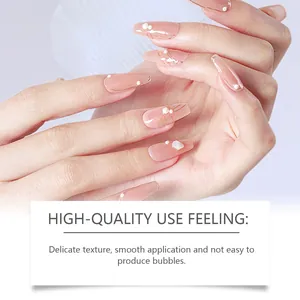 Professionele nagellijm voor gladde kunstnagels met elegante parelafwerking