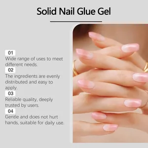 Primer plano de uñas con degradado rosa que muestran las ventajas del gel de pegamento sólido