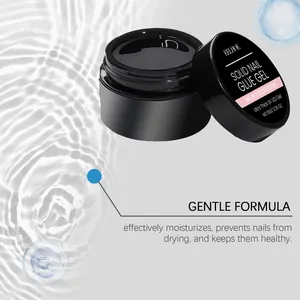 Vista detallada del gel de pegamento para uñas sólido EELHOE para curado UV LED