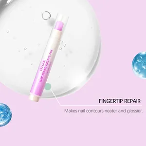 Detail view of EELHOE nail essence pen for cuticle repair with liquid serum bubbles