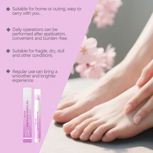 Detail view of EELHOE nail polish essence pen for nail moisturizing and cuticle care