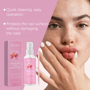 EELHOE press-on nail remover spray with Vitamin E for gentle and effective nail cleaning