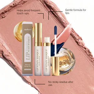 Detaillierte Ansicht der Zephoco Peel-Off Lip Stain Masque mit Textur und Applikator
