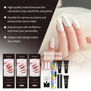 EelHope Profi Kristall Nagelverlängerungs Set mit Gel, Reiniger und Zubehör für DIY