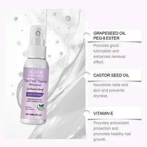 Gentle OUHOE nail gel remover spray 60ml for quick and easy nail polish removal.