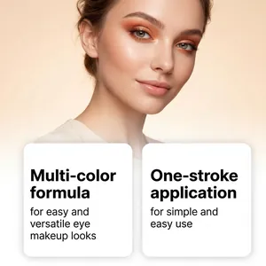 Schimmernder orange-brauner Lidschattenstift für langanhaltendes natürliches Make-up