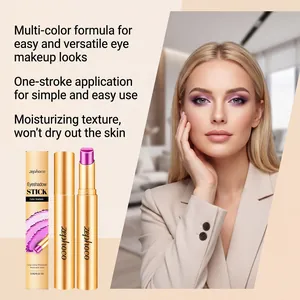Ombretto in stick bicolore impermeabile con sfumatura viola-rosa per un look audace