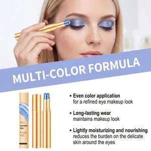Langanhaltender blauer Lidschattenstift mit feuchtigkeitsspendender Formel und Produktdetails