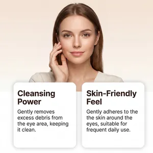 Mousse nettoyante douce pour les cils pour une peau du contour des yeux propre et fraîche.
