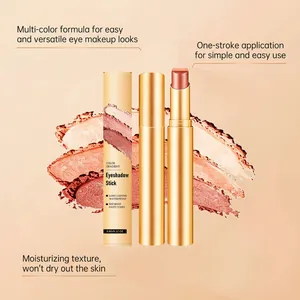 Professioneller Lidschattenstift mit Farbverlauf in schimmerndem Rotbohnen-Ton für Augen-Make-up