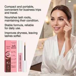 Tragbares Wimpernserum pflegt die Wurzeln für längere, vollere und dickere Wimpern.