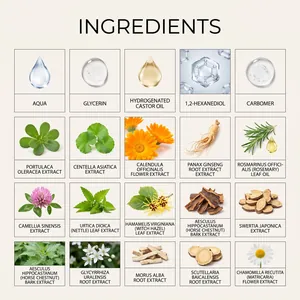 Detaillierte Übersicht der natürlichen botanischen Inhaltsstoffe in unserem Wimpernserum
