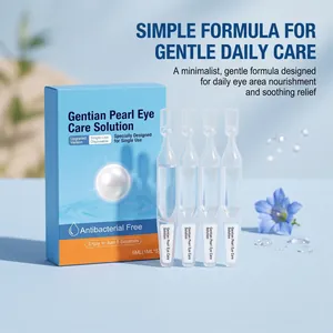 Solución de cuidado ocular Gentian Pearl en ampollas monodosis calmantes e hidratantes
