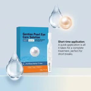 Solución para ojos Gentian Pearl en pipetas de un solo uso hidratante