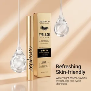 Detail des zephoco Wimpernserums mit hautfreundlicher Textur für vollere Wimpern