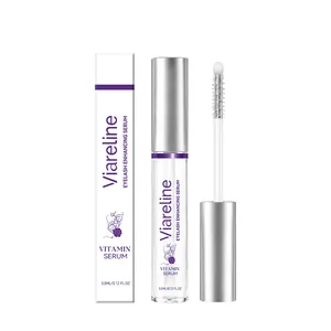 VIARELINE eyelash enhancing serum with 3.5ml bottle, packaging box and applicator wand