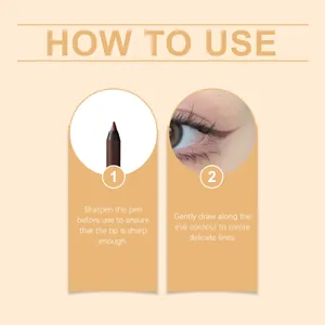 Step-by-step instructional guide for applying waterproof gel eyeliner for a precise look