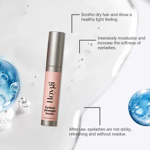 Detailansicht des HOYGI Wimpernserums mit Vorteilen für Feuchtigkeit und weiche Wimpern