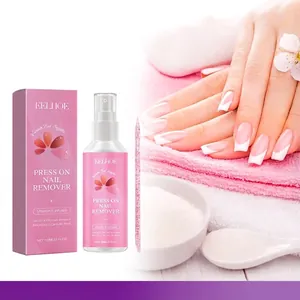 EELHOE Gentle Press On Nail Remover Spray With Vitamin E Infused Nourishing Nail Glue Dissolver For Manicure Care Tool Set
