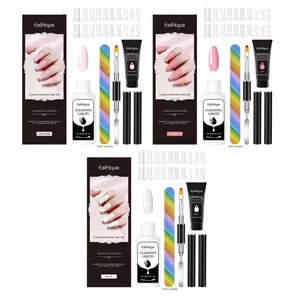 Kit profesional EelHope de extensión de uñas de cristal con gel adhesivo y útiles