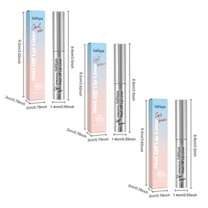 Abmessungen des EELHOPE Peel-off-Lippenkonturenstifts in drei Nuancen für Lippenkonturen