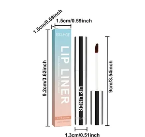 Detailed size specifications of EELHOE peeling lip liner set including applicator tool