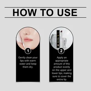 Step-by-step illustrated instructions on how to use EELHOE honey lip balm for lip care