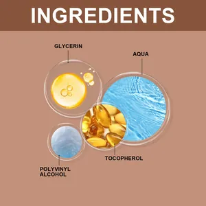 Grafisch detail met de belangrijkste ingrediënten voor de peel-off lippenstiftformule.