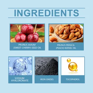 Detail showing natural ingredients in kids' moisturizing lip glaze set