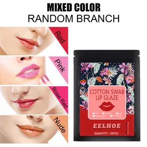 Set de gloss à lèvres jetable EELHOE avec 4 couleurs vives et emballage