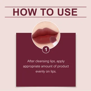 Instrucciones detalladas para aplicar el lápiz labial líquido mate púrpura oscuro para un look