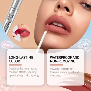 Detailansicht des EelHope wasserfesten Peel-Off-Lippenliners auf den Lippen