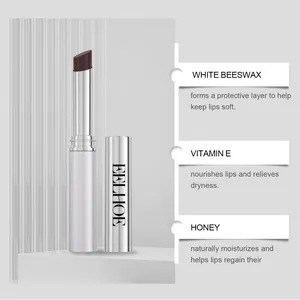 Vista dettagliata del rossetto al miele EELHOE con ingredienti come cera d'api e vitamina E