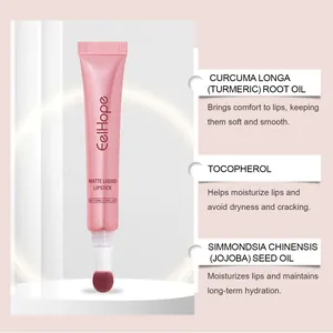 Detalle de ingredientes del labial líquido mate rosa de la marca EelHope