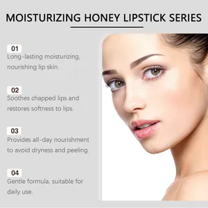 Detailed benefits of moisturizing honey lipstick series for soft and nourished lips