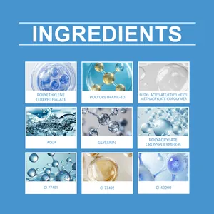 Detailed breakdown of safe chemical ingredients for colorful gel nail stickers