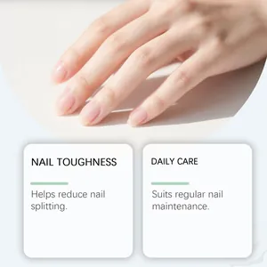 Close-up of healthy shiny nails showing toughness and daily care benefits of nail oil pen.