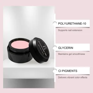 Gel constructor Nymixa profesional en rosa con ingredientes y beneficios de extensión