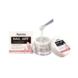 Professional Nymixa clear nail art painting gel 5g jar for rhinestones and shaping