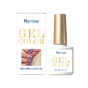 Nymixa Blueberry Cat Eye Gel Nail Polish 10ml set with professional gold cap bottle