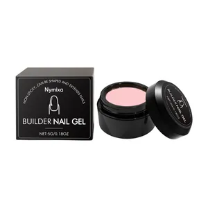 Gel constructor Nymixa no pegajoso para extensiones de uñas DIY en color rosa de 5g