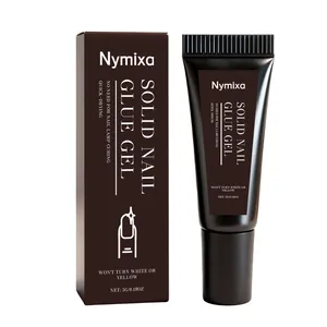 Nymixa solid nail glue gel with quick-drying formula, no nail lamp required, 5g tube