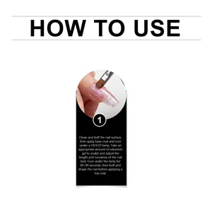 Comprehensive step-by-step guide on how to apply glitter nail extension gel professionally