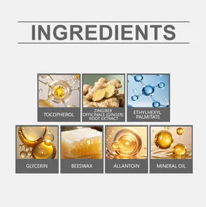 Makroansicht der Wirkstoffe wie Ingwerextrakt und Bienenwachs in Nagelpflastern